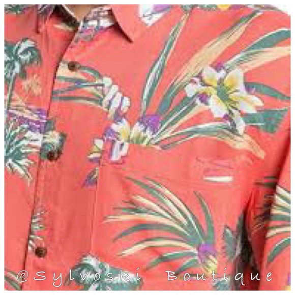 🌴Quiksilver Vacancy - Short Sleeve Shirt for Men NWT - Picture 6 of 8